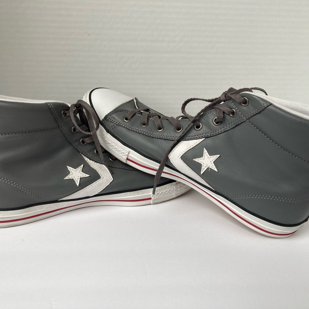 Converse Star Player EV Mid Leather Charcoal/White Size US 12 Men’s Sneaker
